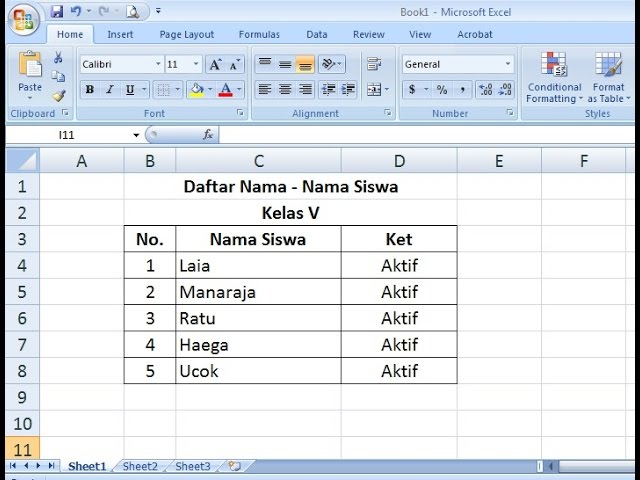 Detail Contoh Data Microsoft Excel Nomer 29