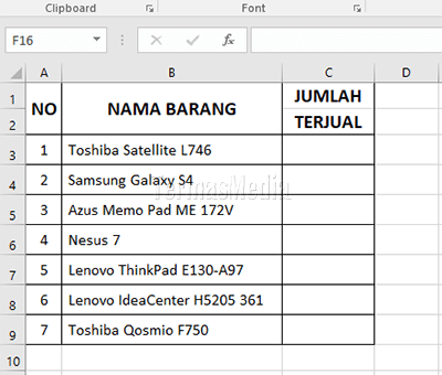 Detail Contoh Data Microsoft Excel Nomer 8