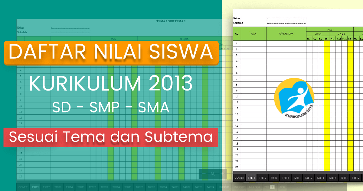 Detail Contoh Data Nilai Siswa Excel Nomer 46