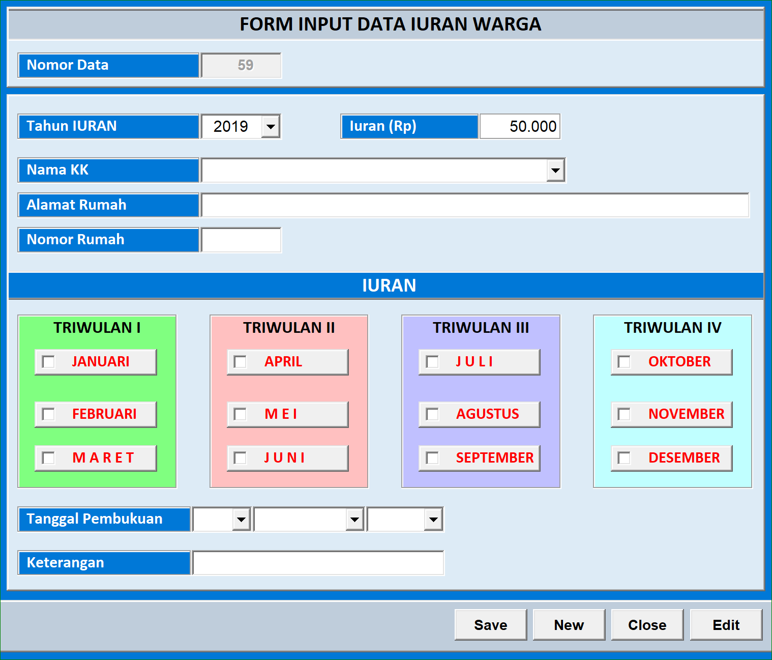 Detail Contoh Data Penduduk Rt Excel Nomer 10