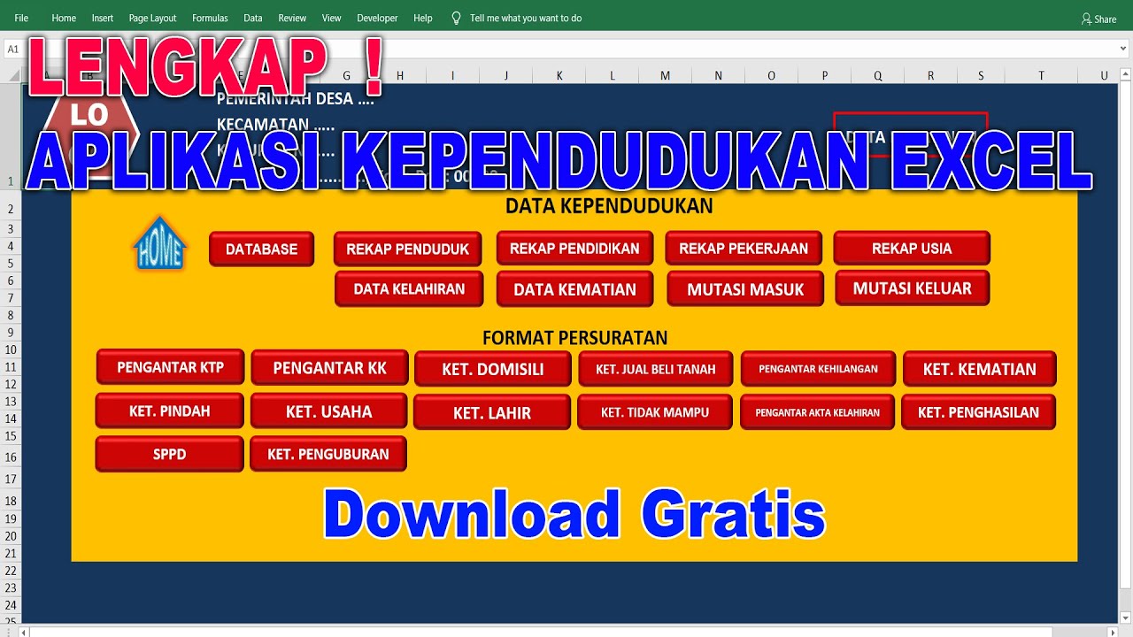 Detail Contoh Data Penduduk Rt Excel Nomer 23