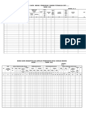 Detail Contoh Data Penduduk Rt Excel Nomer 25