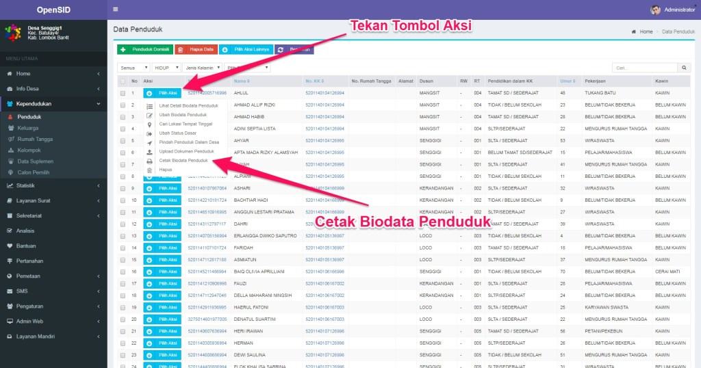 Detail Contoh Data Penduduk Rt Excel Nomer 39