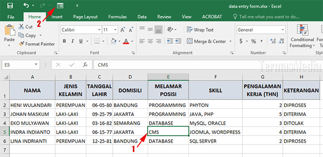 Detail Contoh Database Karyawan Perusahaan Excel Nomer 18