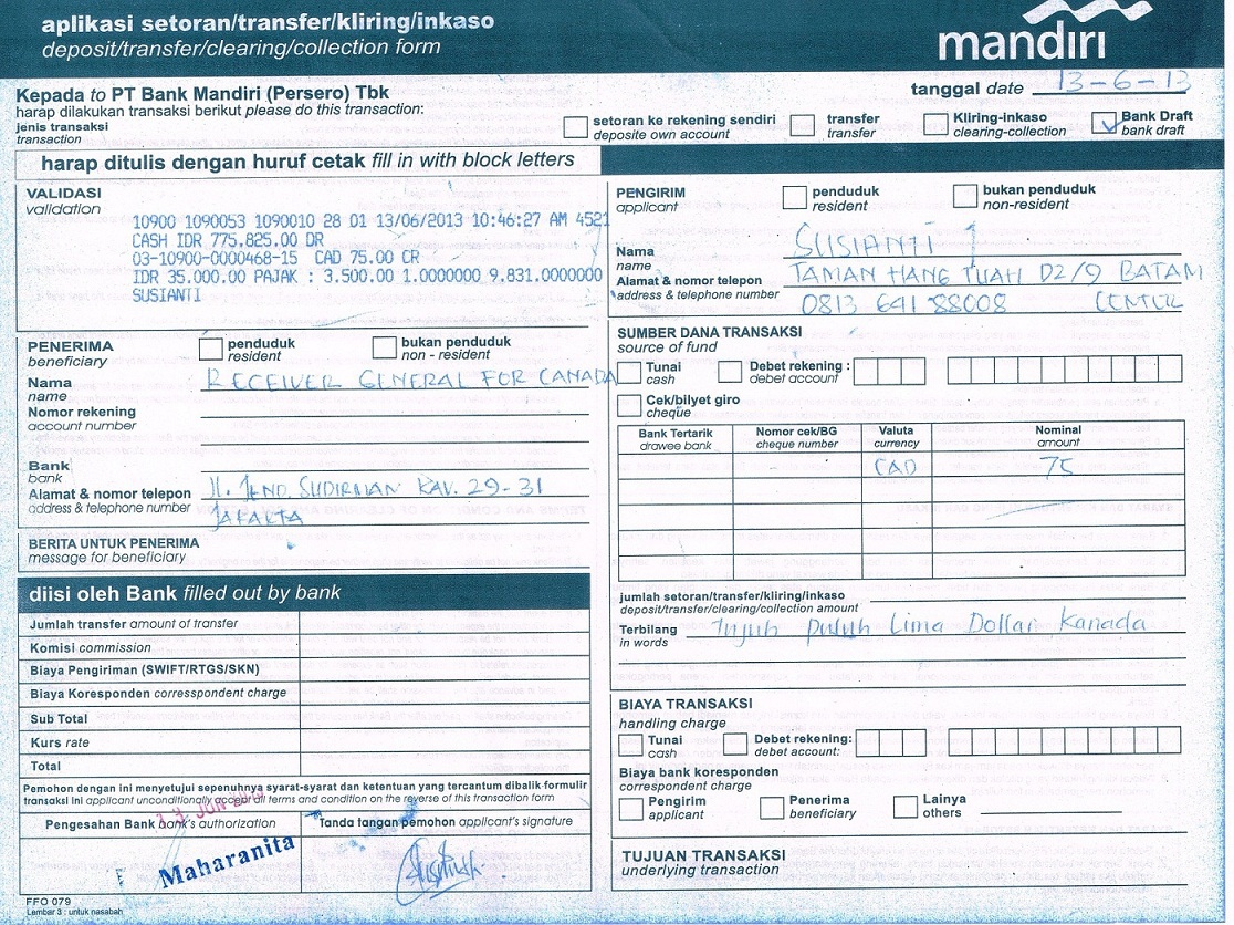 Detail Contoh Deposit Slip Dalam Bahasa Inggris Nomer 15