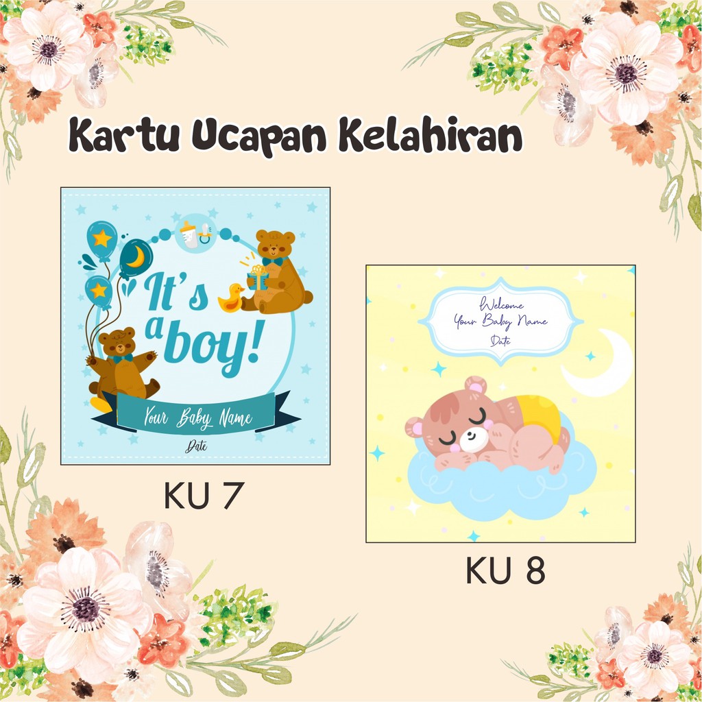 Detail Contoh Desain Kartu Ucapan Kelahiran Bayi Nomer 29