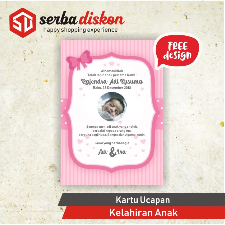 Detail Contoh Desain Kartu Ucapan Kelahiran Bayi Nomer 45