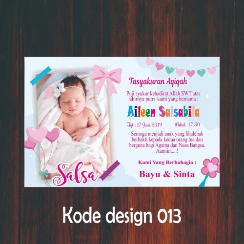 Detail Contoh Desain Kartu Ucapan Kelahiran Bayi Nomer 50