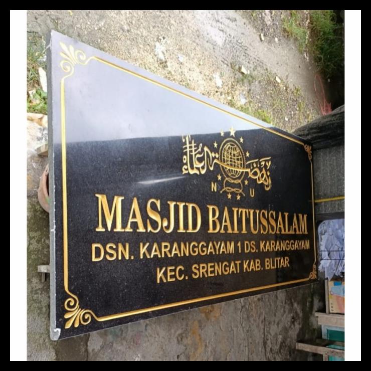 Detail Contoh Desain Papan Nama Masjid Nomer 2