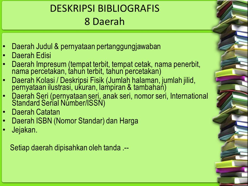 Detail Contoh Deskripsi Bibliografi Nomer 40