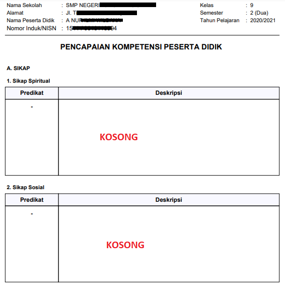 Detail Contoh Deskripsi Penilaian Sikap Spiritual Nomer 46