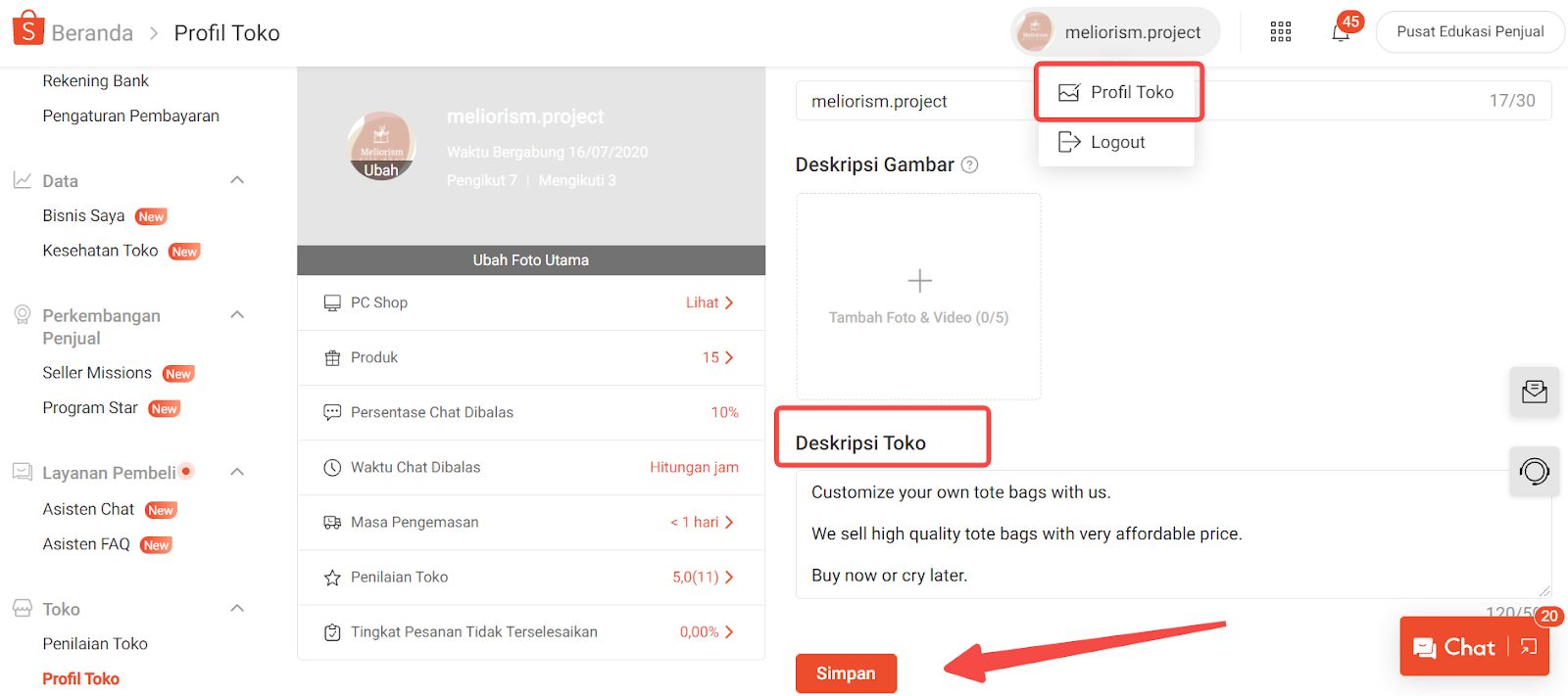 Detail Contoh Deskripsi Toko Online Shopee Nomer 5