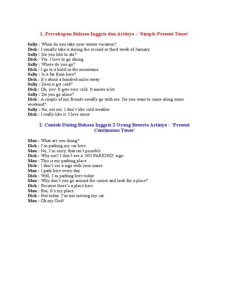 Contoh Dialog Past Continuous Tense Dan Artinya - KibrisPDR