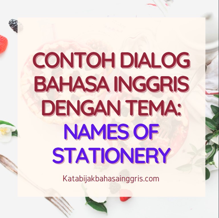 Detail Contoh Dialog Pendek Bahasa Inggris Nomer 36