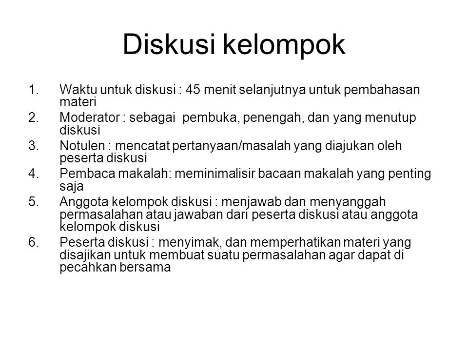 Detail Contoh Diskusi Kelompok Nomer 24