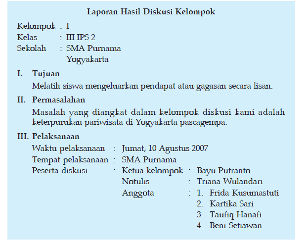 Detail Contoh Diskusi Kelompok Nomer 8