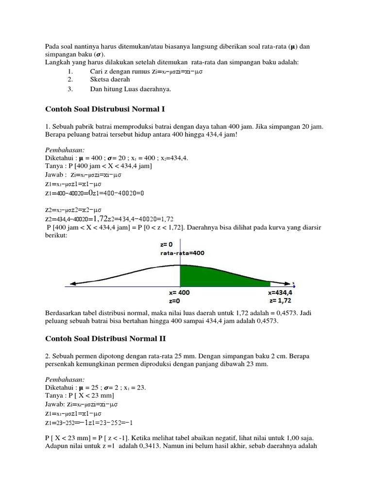 Detail Contoh Distribusi Normal Dalam Kehidupan Sehari Hari Nomer 12