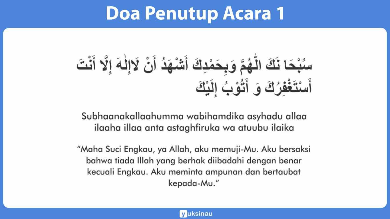 Detail Contoh Doa Penutup Acara Syukuran Nomer 12