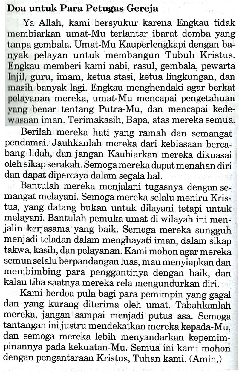 Detail Contoh Doa Untuk Gereja Nomer 4