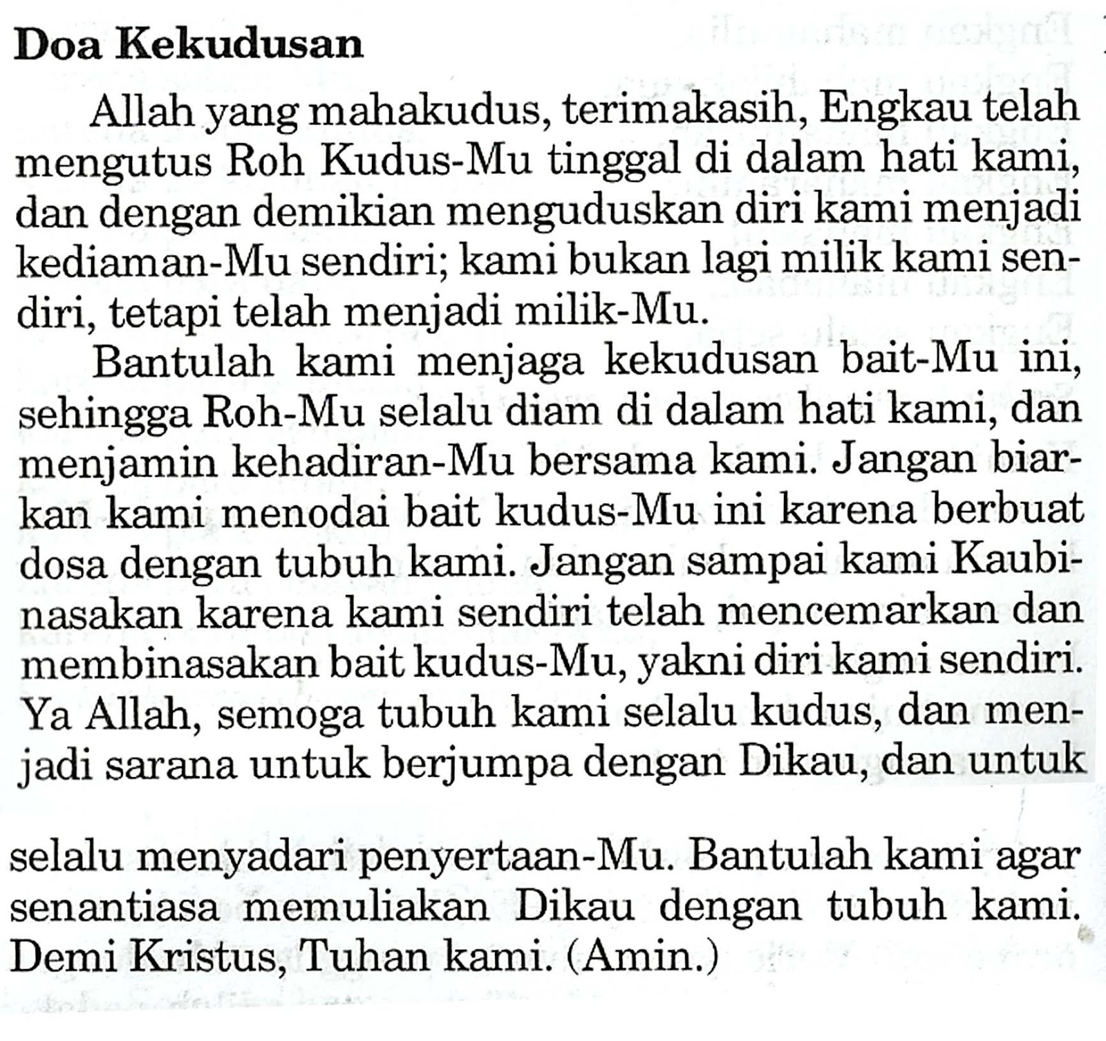 Detail Contoh Doa Untuk Gereja Nomer 31