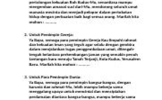 Detail Contoh Doa Untuk Gereja Nomer 41