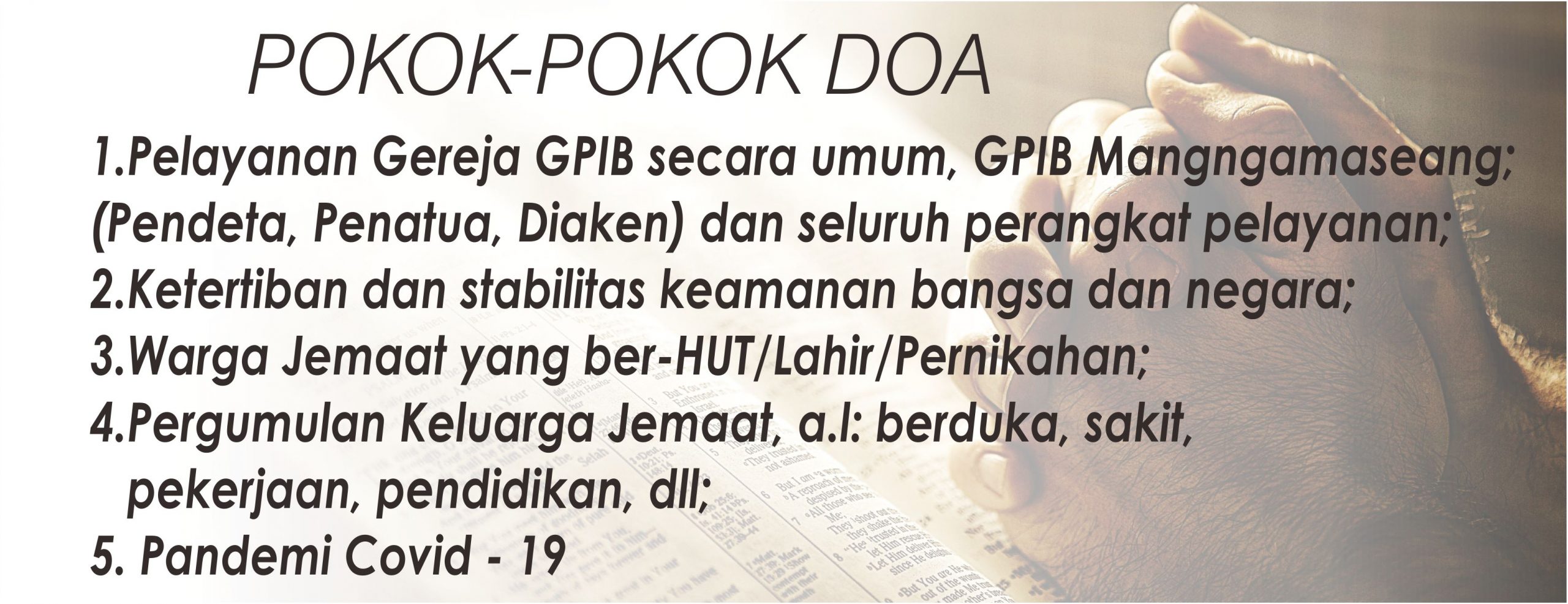 Detail Contoh Doa Untuk Gereja Nomer 48