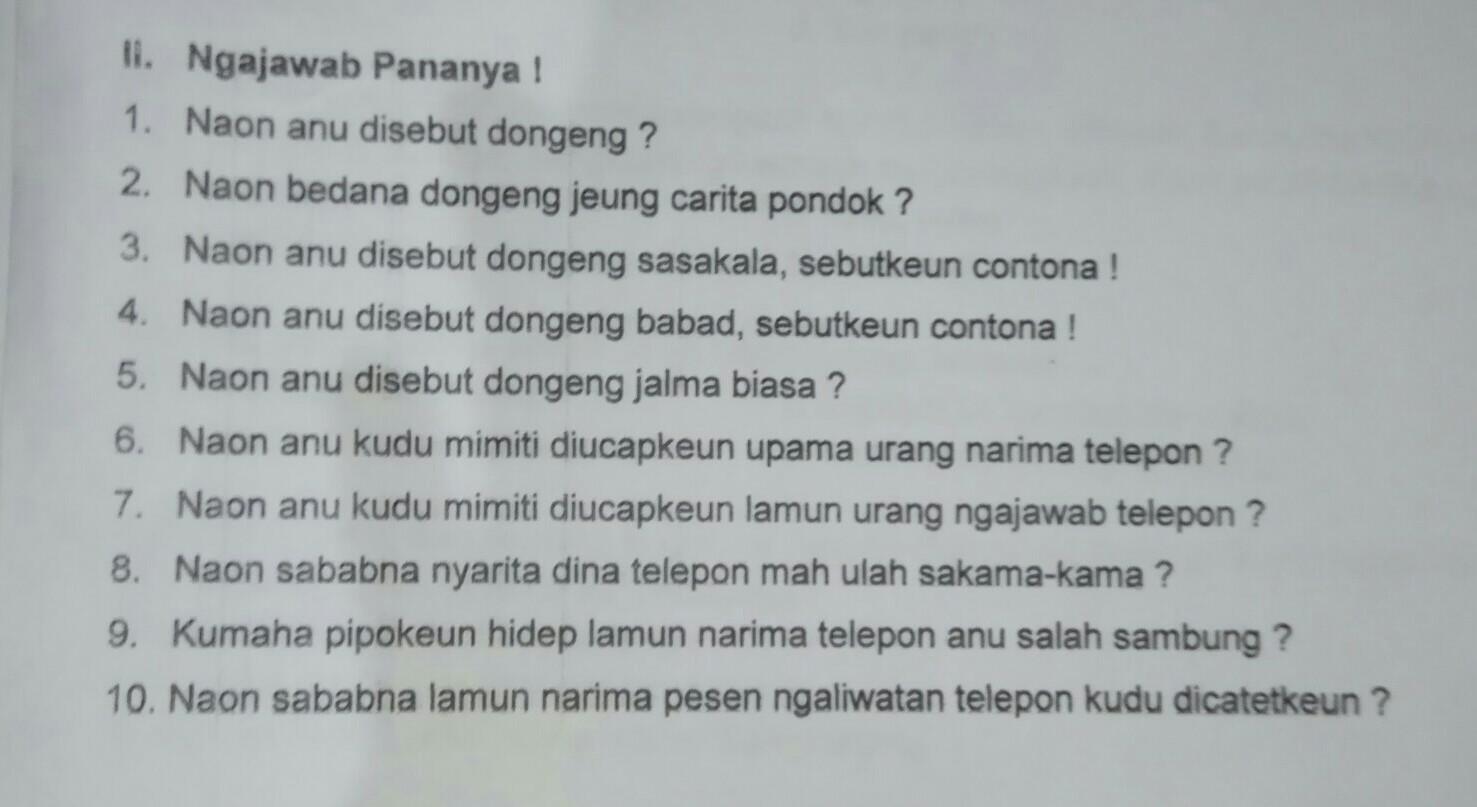 Detail Contoh Dongeng Sasakala Bahasa Sunda Nomer 42