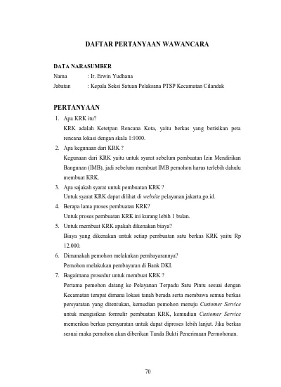 Detail Contoh Draft Wawancara Nomer 14