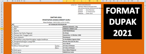 Detail Contoh Dupak Guru Dari 3a Ke 3b Nomer 17