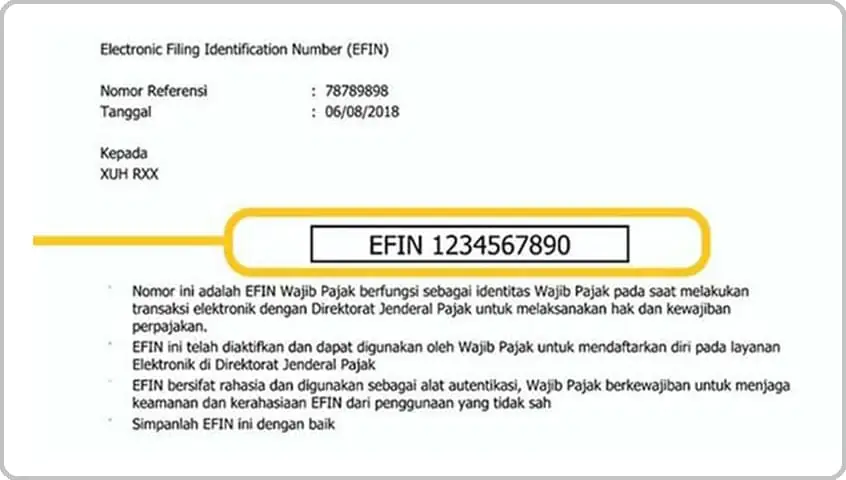 Contoh Efin Pajak Online - KibrisPDR