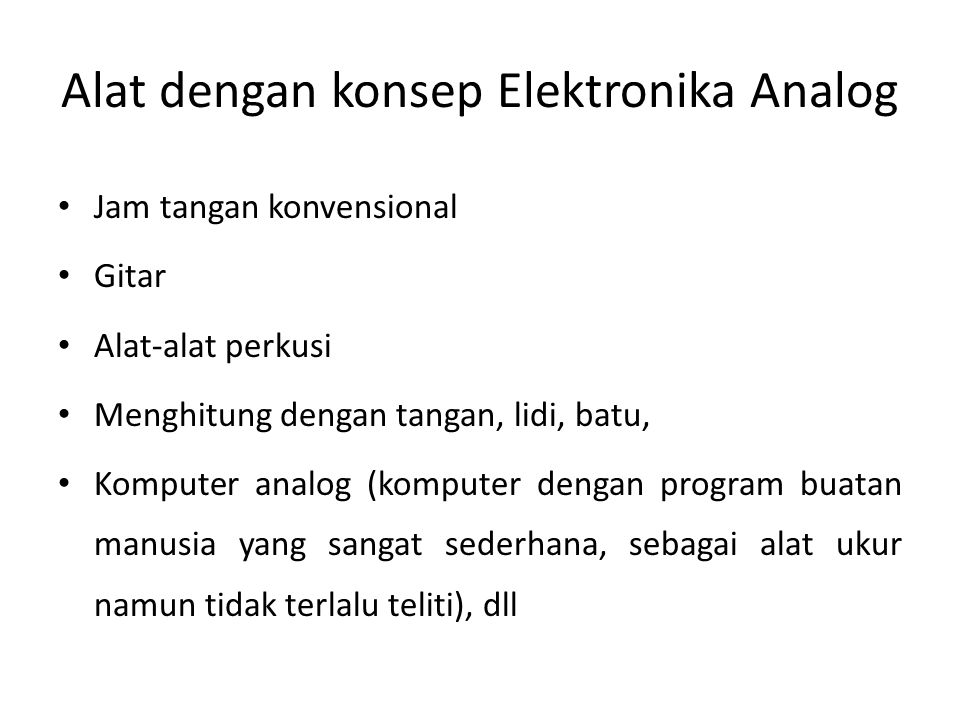 Detail Contoh Elektronika Analog Nomer 5