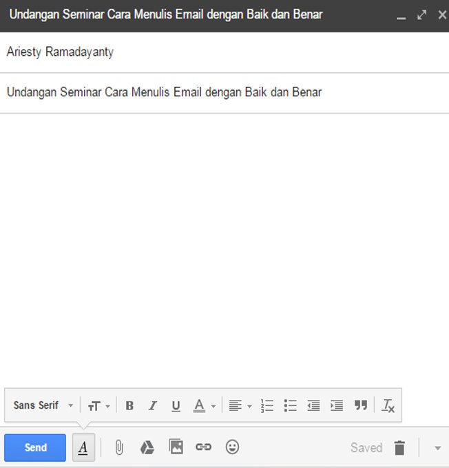 Detail Contoh Email Formal Bahasa Indonesia Nomer 6