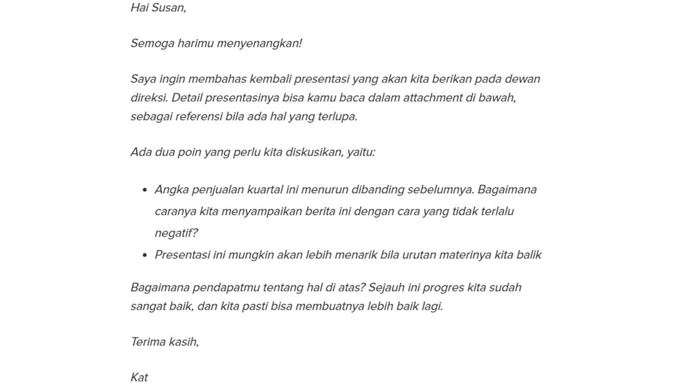 Detail Contoh Email Formal Dalam Bahasa Inggris Nomer 30