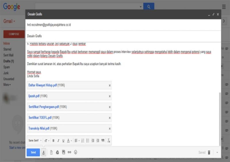Detail Contoh Email Untuk Melamar Kerja Nomer 47