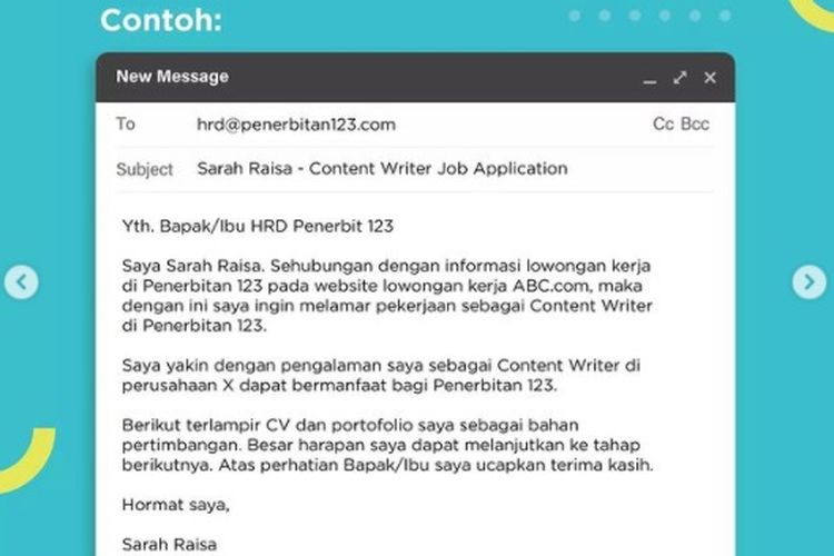 Detail Contoh Email Untuk Melamar Kerja Nomer 7