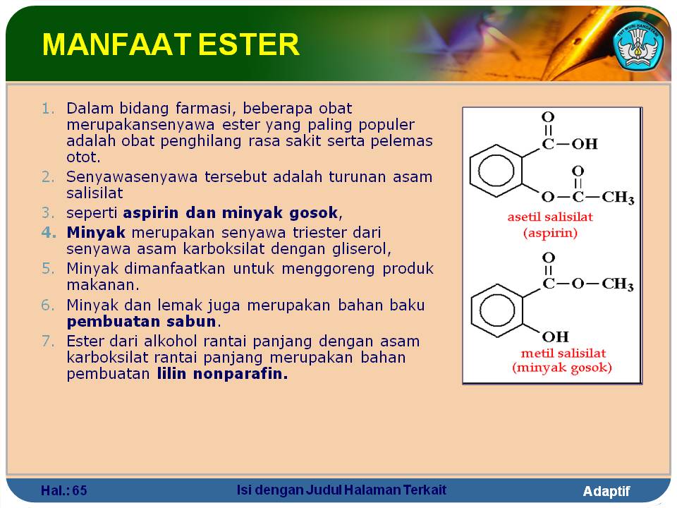 Detail Contoh Ester Dalam Kehidupan Sehari Hari Nomer 6