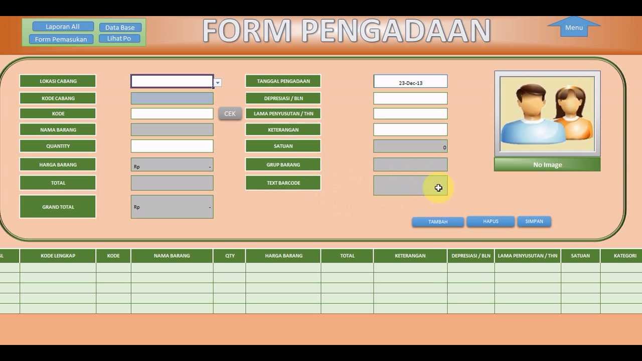 Detail Contoh Excel Inventaris Kantor Nomer 33