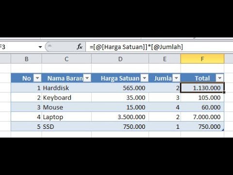 Detail Contoh Excel Penjualan Nomer 18