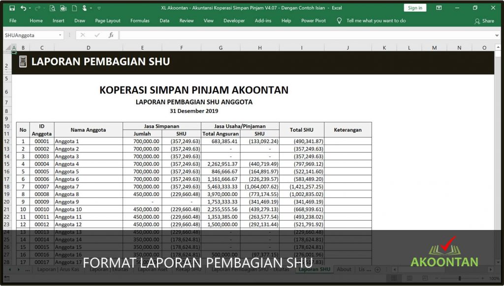 Detail Contoh Excel Penjualan Nomer 50