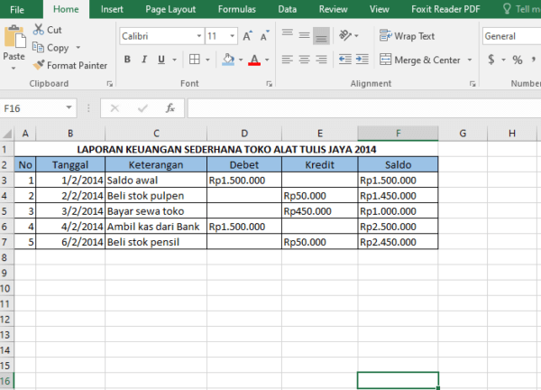 Contoh File Excel - KibrisPDR