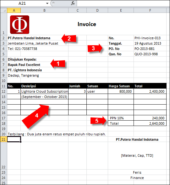 Detail Contoh File Excel Nomer 25