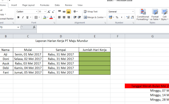 Detail Contoh File Excel Nomer 28