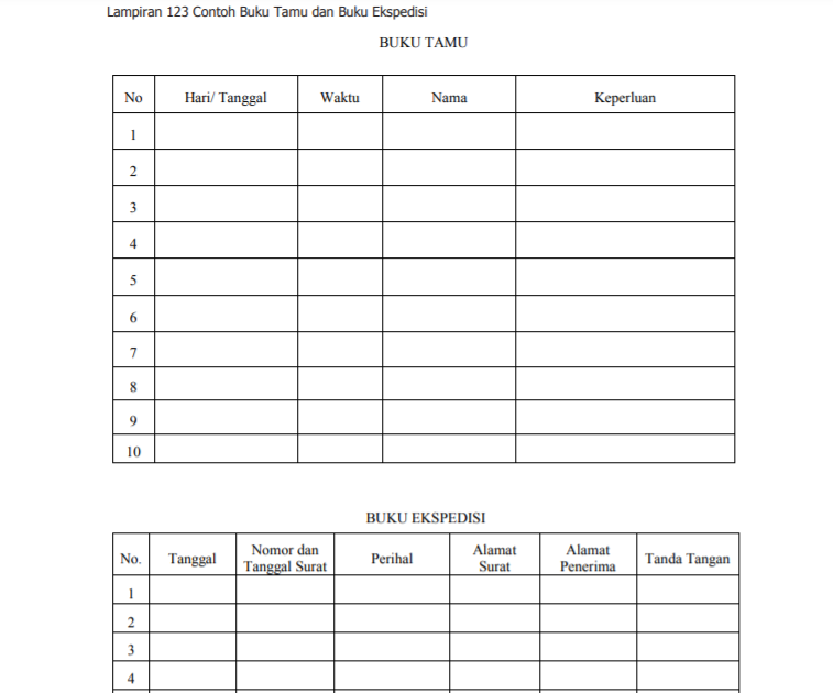 Contoh Format Buku - KibrisPDR