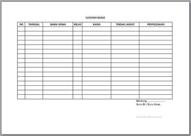 Detail Contoh Format Buku Nomer 12