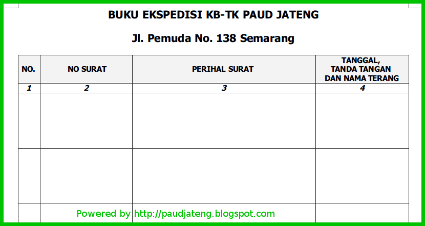 Detail Contoh Format Buku Nomer 28