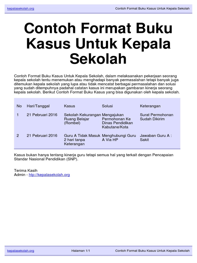 Detail Contoh Format Buku Nomer 37