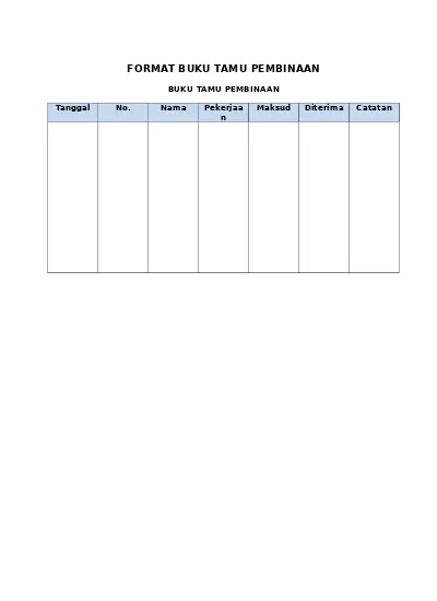 Detail Contoh Format Buku Nomer 5