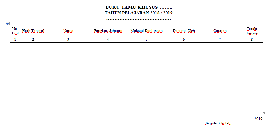 Detail Contoh Format Buku Nomer 50