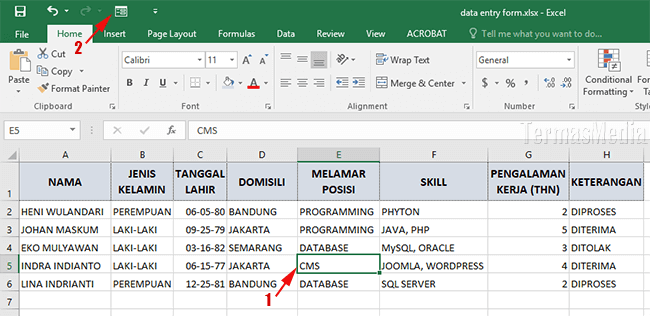 Detail Contoh Format Data Karyawan Excel Nomer 18