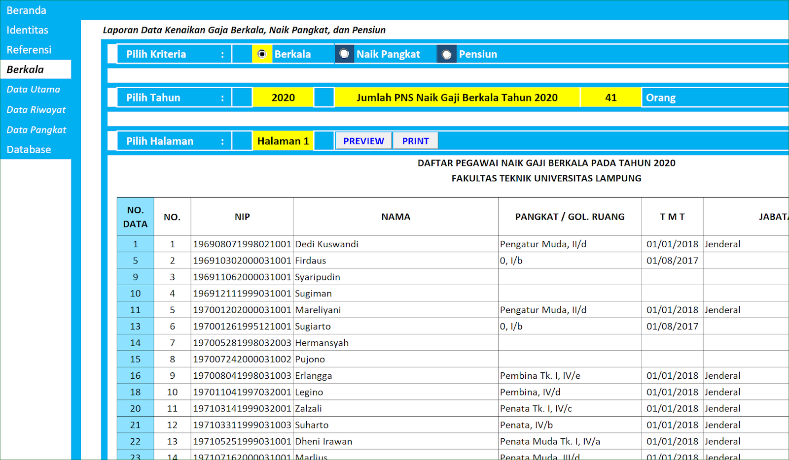 Detail Contoh Format Data Karyawan Excel Nomer 35